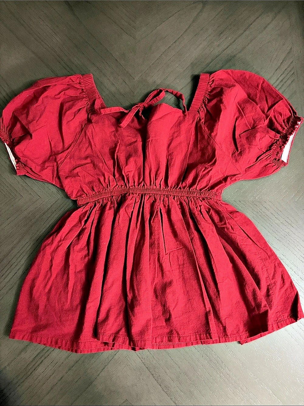 Red Puff Sleeve top